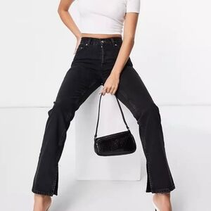 asos Design Off Black 90s Cotton Jeans Size 30